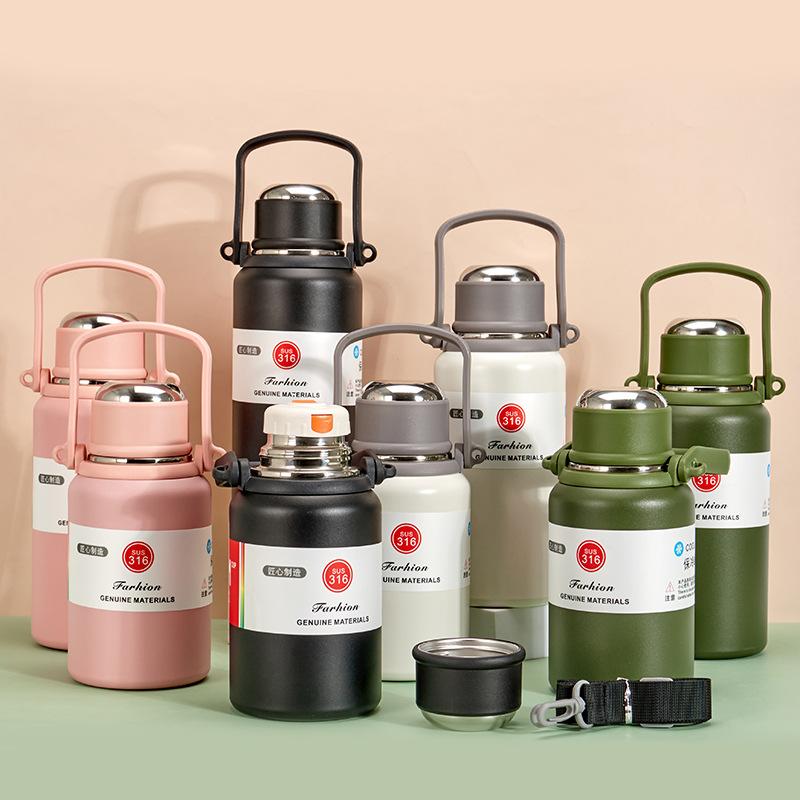 40oz Stainless Steel Double Wall Vacuum Tumbler Thermos Insulated Water Bottle for Tea Coffee - Keeps Cold And Hot Beverages Tra