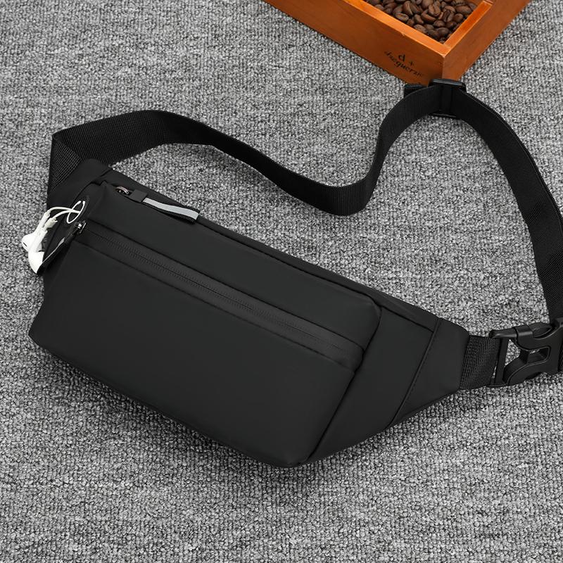 A men's business casual waist bag or chest bag, lightweight, wear-resistant, and durable, For commuting and daily outings