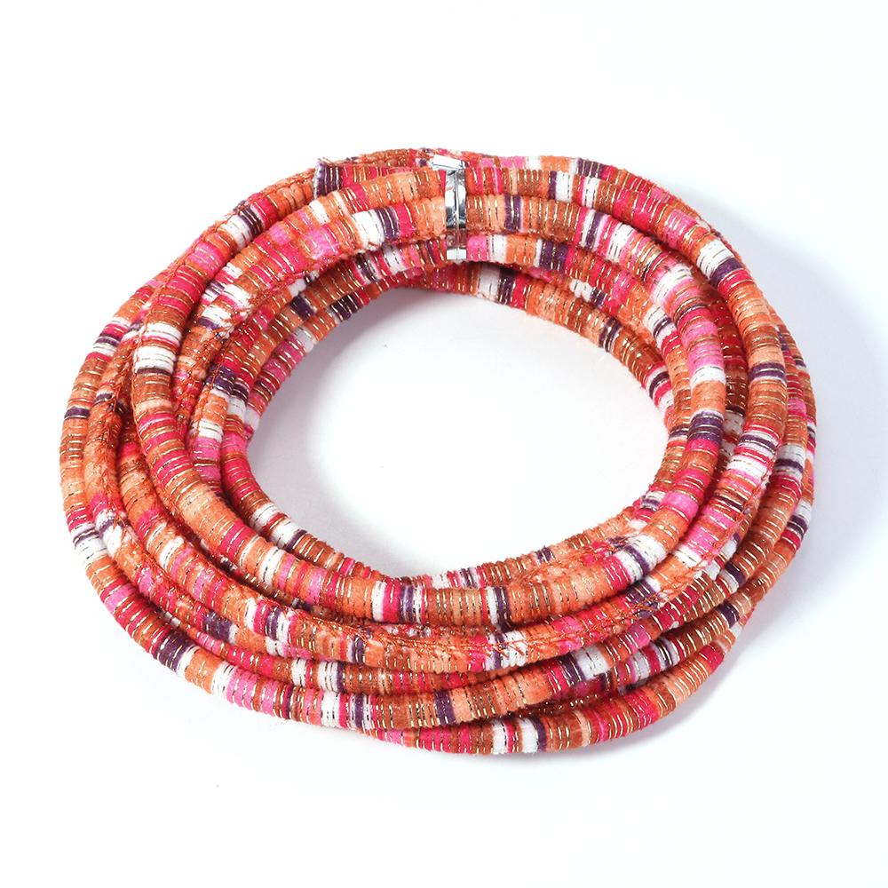 5Yards 6mm Round Cotton Cord Colorful Handmade Ethnic Style String Rope For DIY Jewelry Making Sewing Clothing Decor Accessories