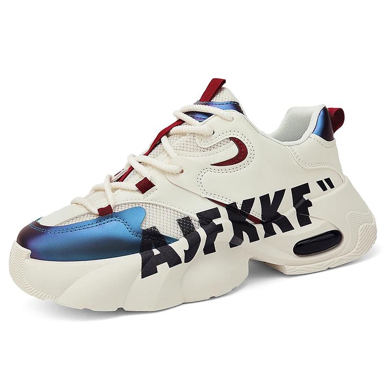 

Классические кроссовки Модная повседневная обувь для мужчин Мужская высота платформы Граффити Легкие мужские повседневные вулканизированные кроссовки 39