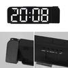 Compact Adjustable Digital Projection Clock With USB Charging Port And Dimmer Option For Bedroom Workspaces Easy To Read