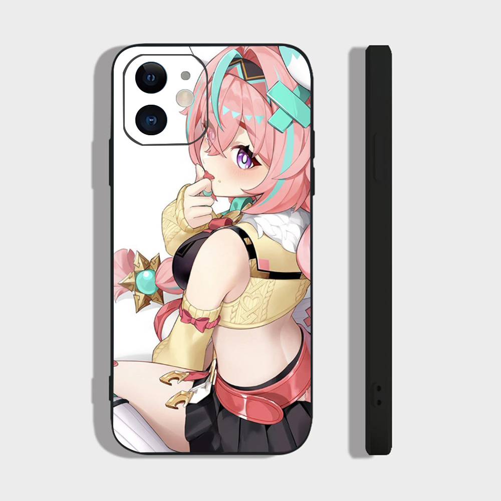Varesa Anime Game Genshin Impact Phone Case For IPhone 17 Air 16 15 14 13 Pro Max 11 12 Black Silicone Cover