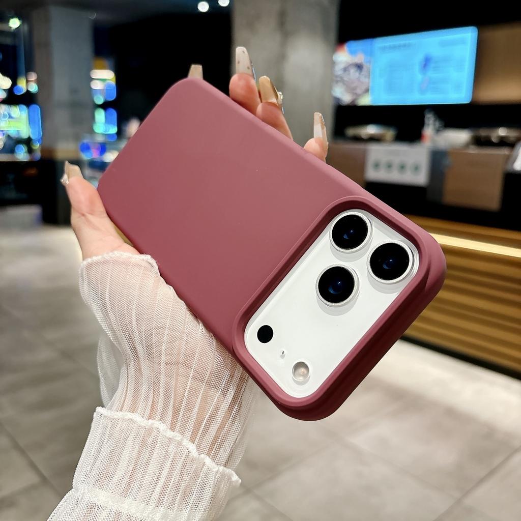Official Liquid Silicone Fluorescence Candy Color Phone Case For iPhone 17 Air Pro Max Original Colorful Shockproof Bumper Cover