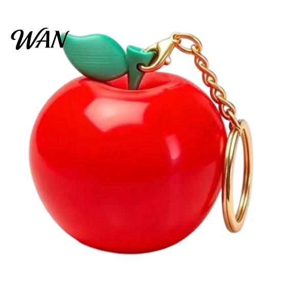 Stocking Stuffers for Kids 3D Printed Christmas Apple Ornament, Realistic Red Figurine, Fruit Magnets Multi-Purpose Keychain Fridge Magnet Desk Decor,