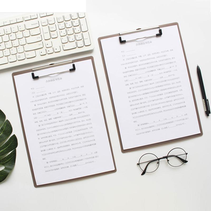5 szt. A4/A5/A6 Podkładka z klipsem do pisania Podkładka na dokumenty Uchwyt na papier Przechowywanie PP Klipboard Artykuły biurowe Klipboard Menu