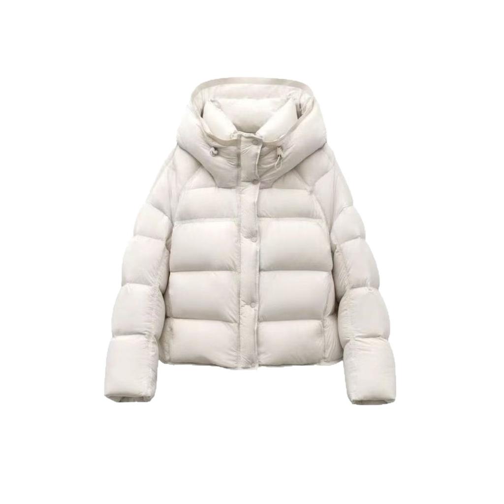 Winter Puff Down Cotton Padded Jacket Women's Short Hooded Loose Bread Jacket Thickened Warm Jacket