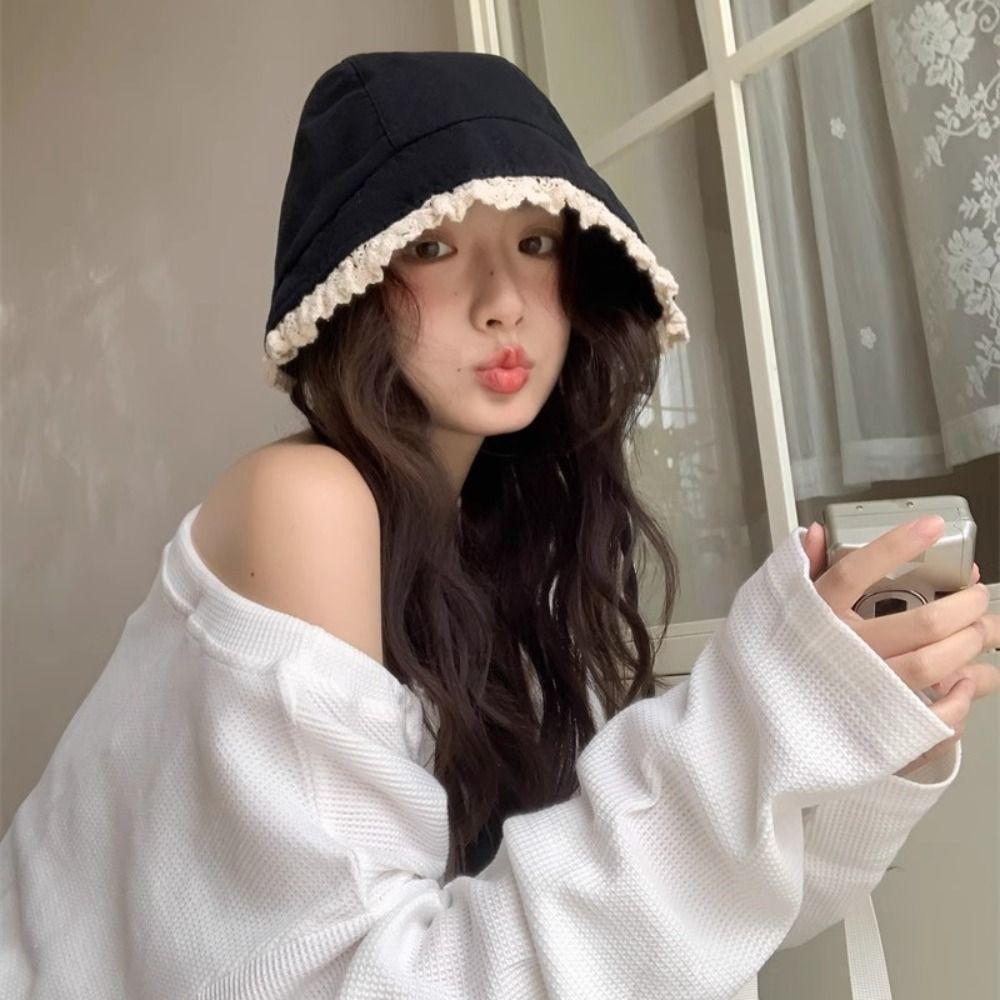 Breathable Women Sun Hat Sweet Beach Hat Fashion Fisherman's Hat  Summer Outdoor