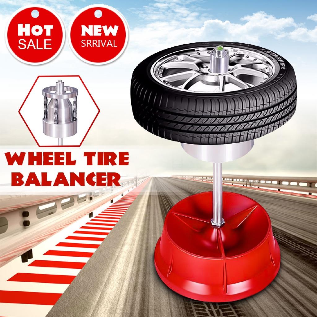 Car Truck Portable Hubs Wheel Tire Balancer Bubble Level Heavy Duty Rim Car Tire Wheel Balancer Auto Tyre Balancing Machine New