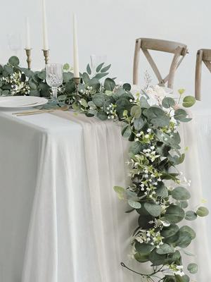 Artificial Artificial Eucalyptus Vine Plant Wedding Decoration Supplies Green Wedding Background Arch Wall Ornament 1pc