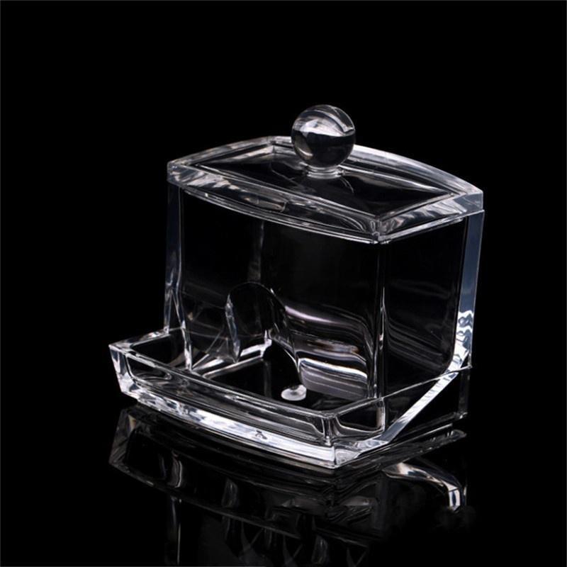 Klare Acryl-Wattestäbchenbox, Make-up-Aufbewahrung, Organizer-Halter