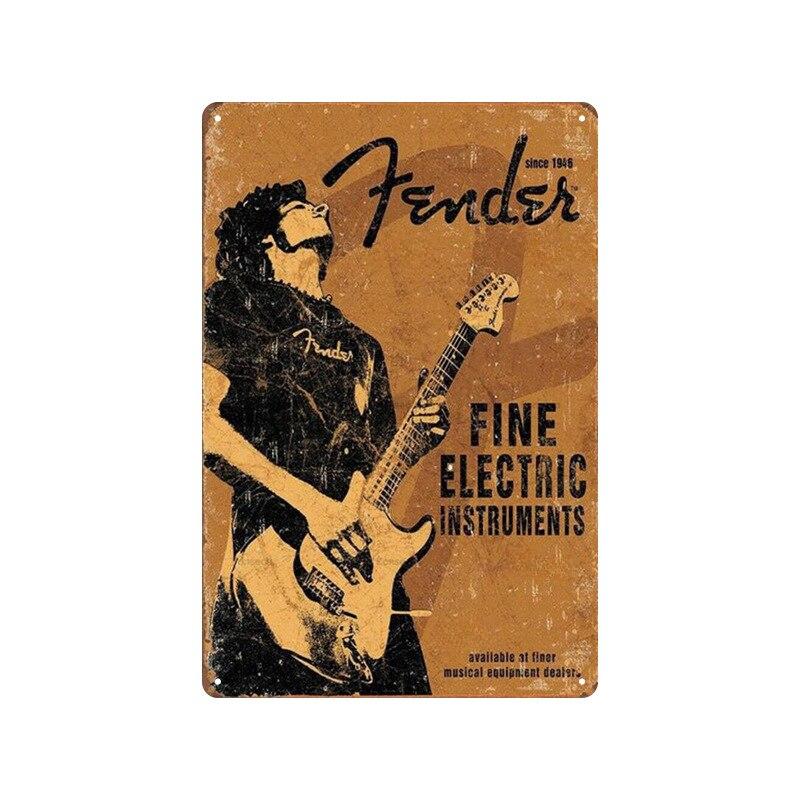 Vintage Rock Music Metal Tin Signs  Retro Wall Art Decor for Home Living Room Bedroom Hallway Garage Club Bar  Unique Plaques