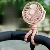 Multi Functional Student Baby Stroller Portable USB Rechargeable Lithium Battery Octopus Mini Fan