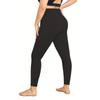 Fleece-Lined Plus Size Winter Fleece-Lined Yoga Pants High-Waisted Tummy-Control 1XL-5XL Winter Yoga Pants
