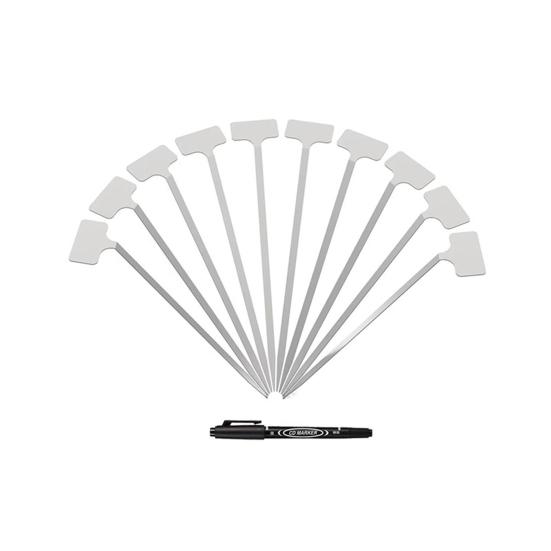 10Pcs Stainless Steel Plant Tags Waterproof Weatherproof Reusable Garden Markers