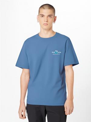 Good Lucky Loose Short Sleeve T-Shirt for Men 100% Cotton Round Neck Top