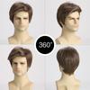 Wig European American Men's Fashionable Realistic Natural Handsome High-temperature Silk Short Head