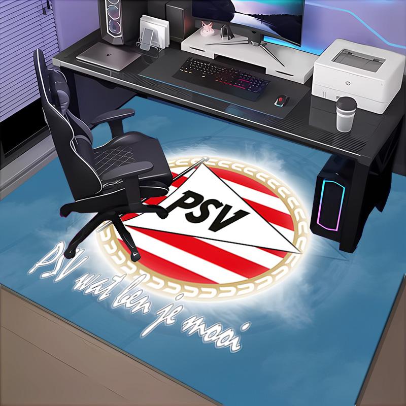 1PC Psv Sports Emblem Floor Mat for Living Room, Game Rooms, Office, Bedroom, Office Floor Mat Playful Design, Christmas fan gifts