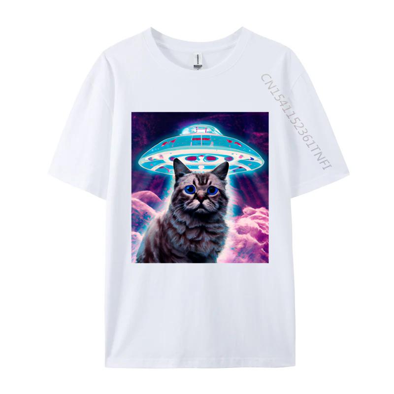 Help Me Cat T Shirt Geek Gift TShirt Aline Attacks The Cat Tshirt Funny Anime Mens Cotton Graphic Tshirts S