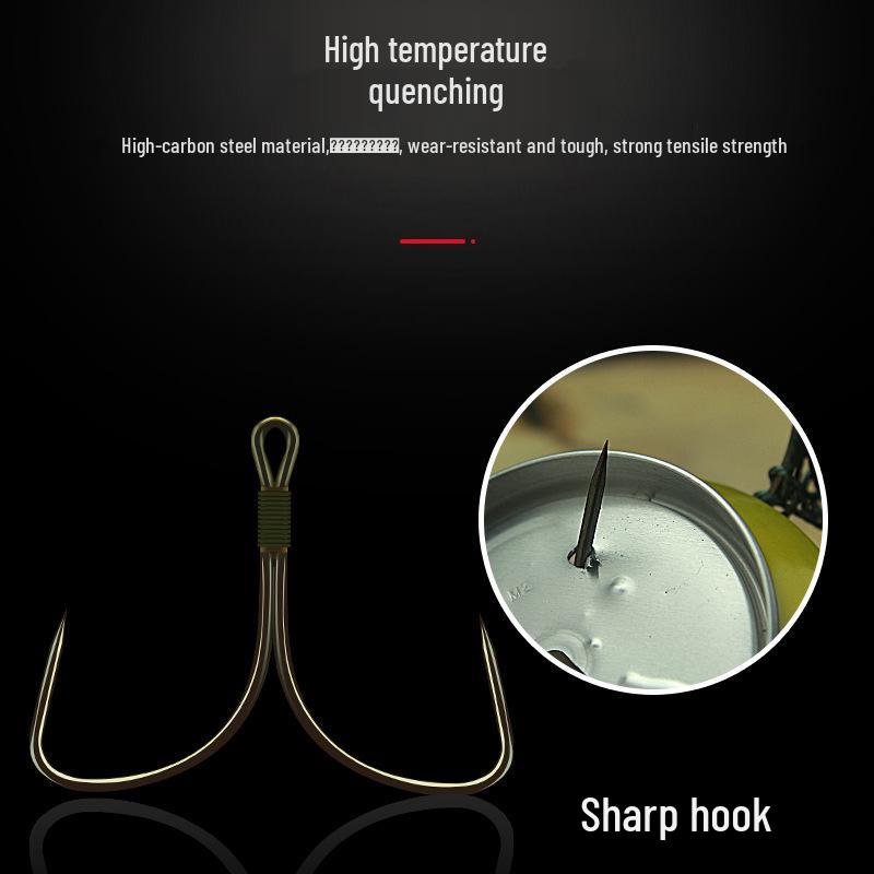 Special Fishing Rig: Three-Claw Hook Set for Grass and Silver Carp