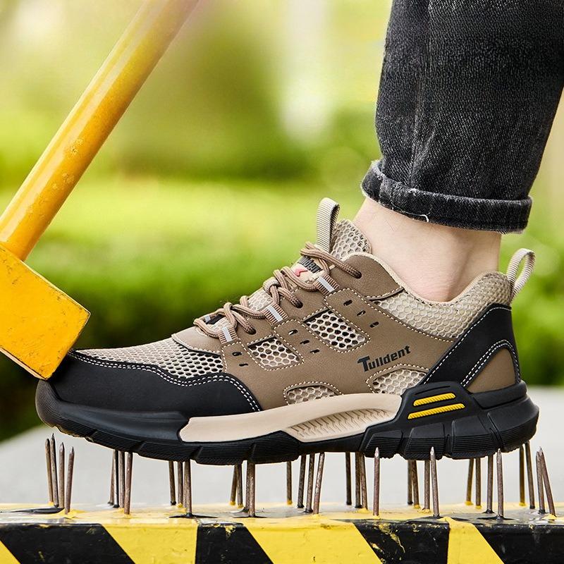 Fashion Safety Work Shoes Insulation Plastic Toe Safety Fashion Lightweight Comfort Working Sneakers Anti-puncture Indestructible Shoes