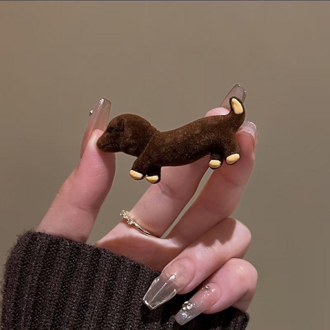 

Autumn Winter Plush Puppy Edge Clips Exquisite Small Hair Clips Bangs and Side Flyaway Hair Duckbill Clips Barrette Hair Accessories