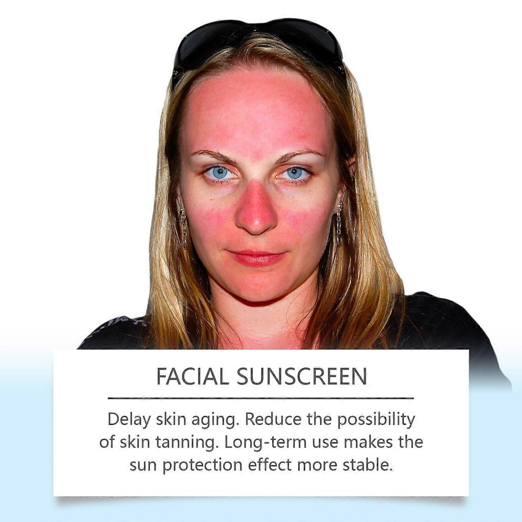 Jaysuing Refreshing Facial Protective Cream Summer Outdoor Moisturizing Brightening Isolation Facial Protective Refreshing Moisturizing