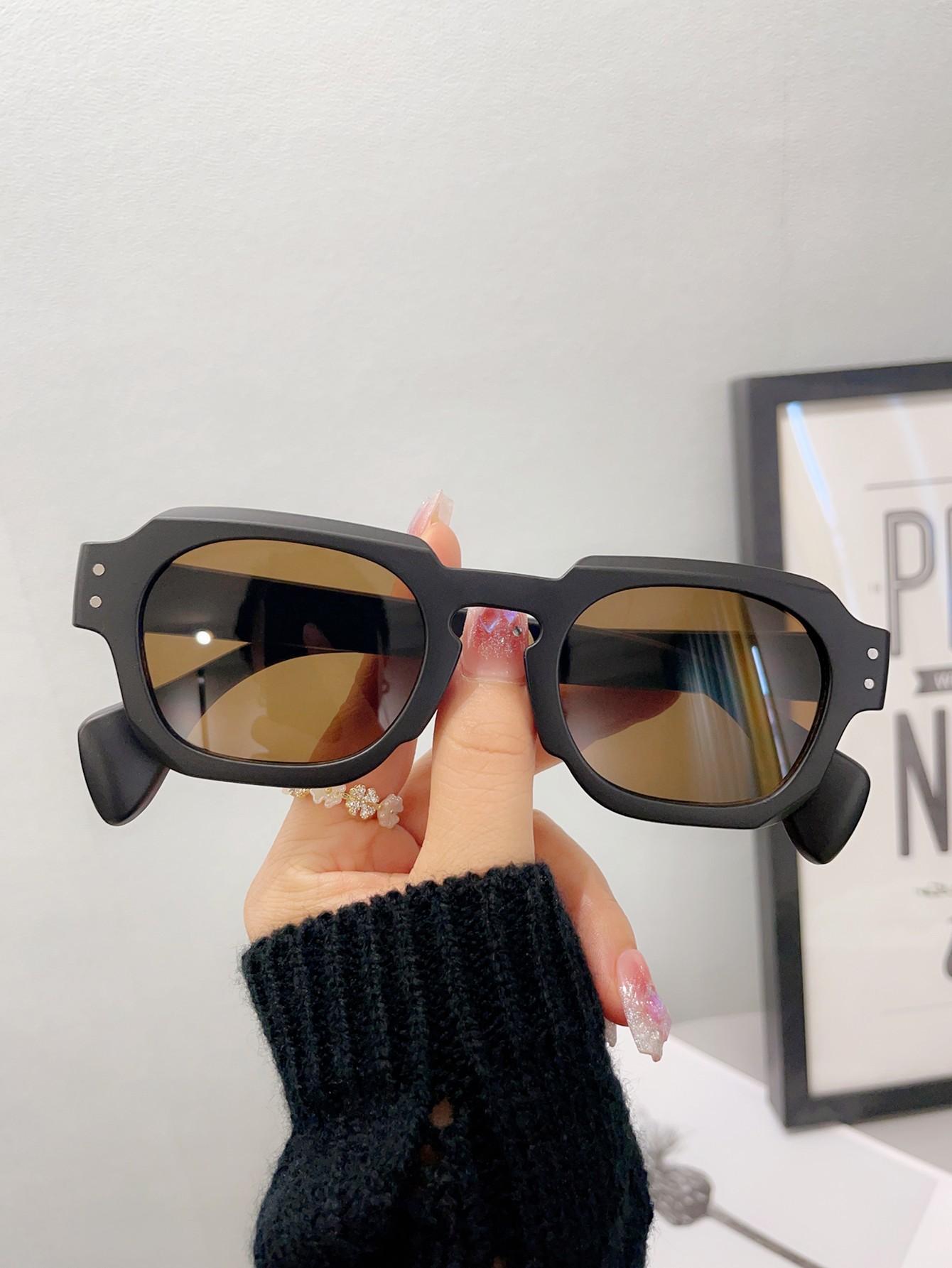 

JYL TS Pilot Sunglasses Unisex UV Protection Half Frame Style Z3717 A-5856 яркий голубой
