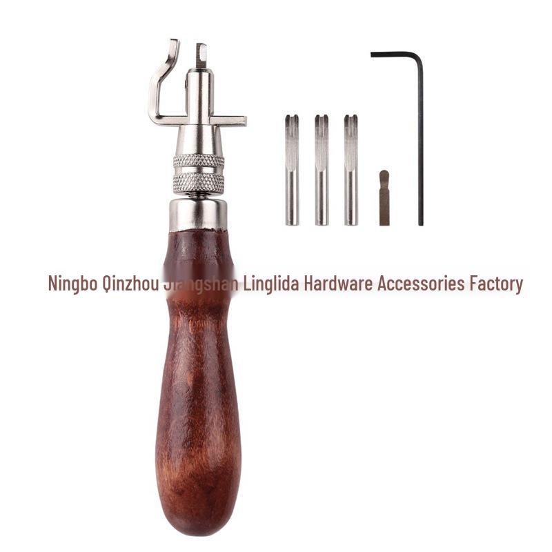 7-in-1 Leather Crafting Tool: Groover, Skiver, Creaser, Edge Liner, and More
