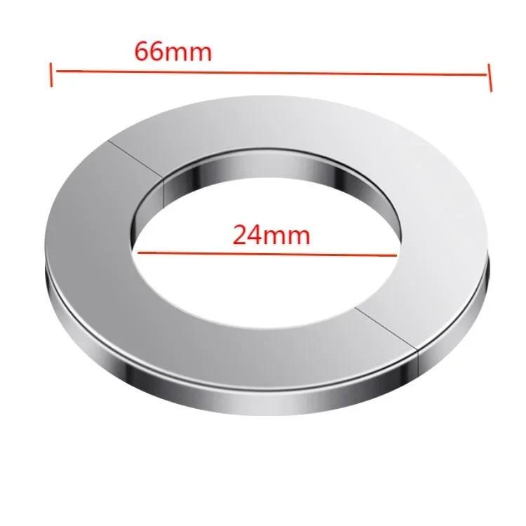 Valvola a triangolo autoadesiva cromata in acciaio inossidabile copertura decorativa rubinetto