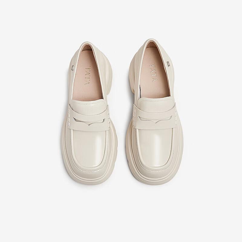 

TATA Women s Chunky Loafer Flats 38