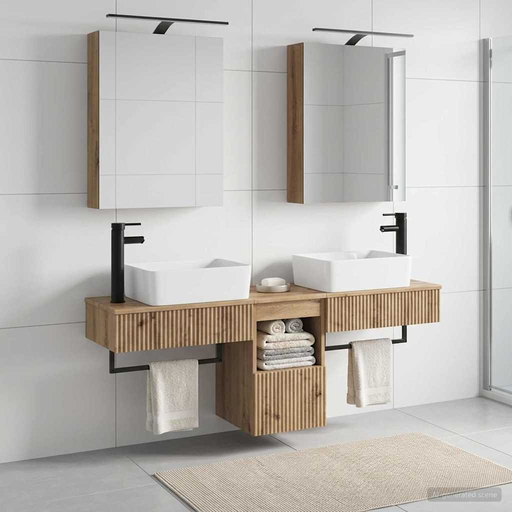 Bathroom Cabinet Set 5 pcs Artisan Oak 50 x 14.5 x 70 cm