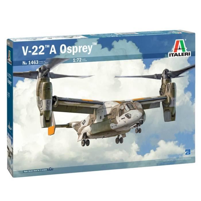 Maquette avion militaire - osprey - v-22 osprey - echelle 1/72 - plastique - 24,3 cm