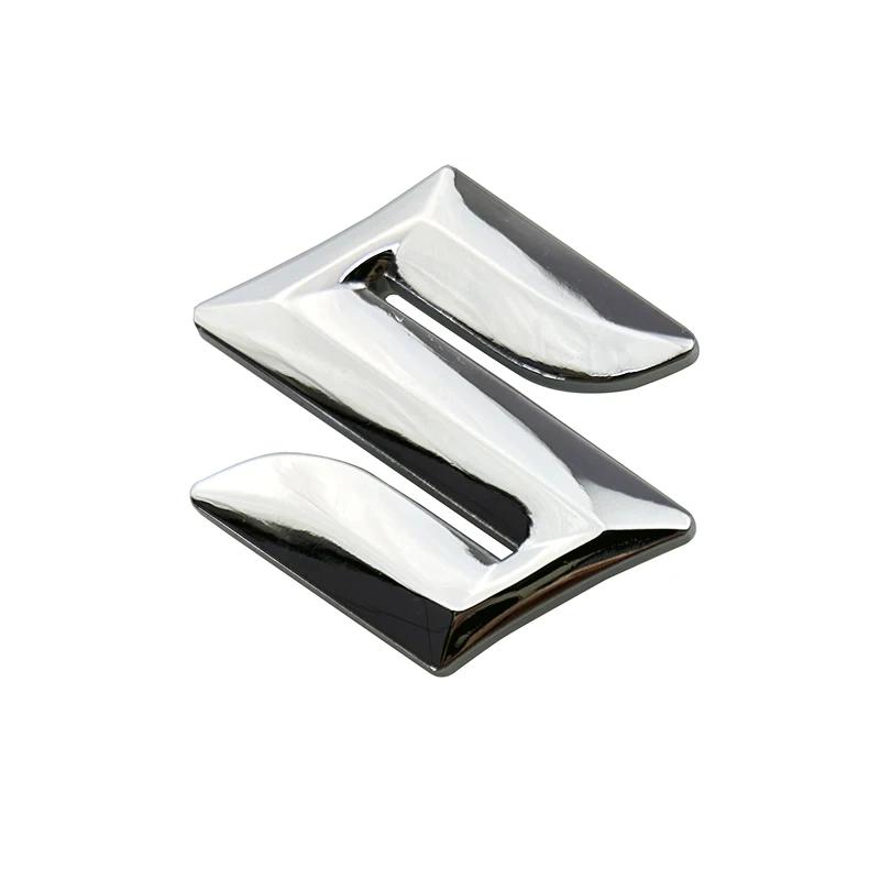 10cm Front Emblem Sticker for Suzuki SX4 Swift Sport Jimny Grand Vitara Alto Alivio Samurai Metal Car Side Logo 3D Badge