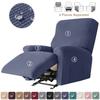 1 /3 Seater Water Repellent Polar Fleece Recliner Sofa Cover Elastic Relax Armchair Cover Stretch Lazy Boy Reclining Chair Cover