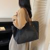 Canvas bag large bag shoulder bag trendy large capacity tote bag temperament underarm bag leisure bag