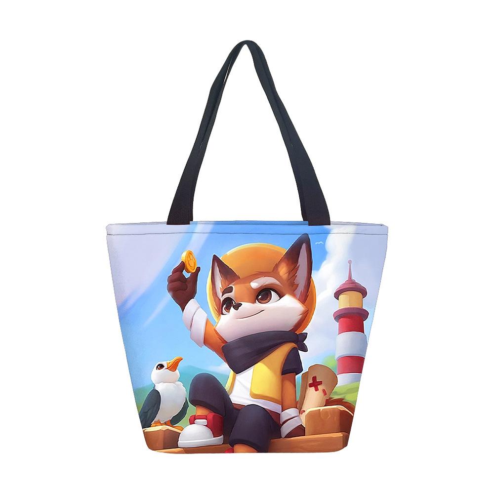Women's Handbag No Theme Girl Shoulder Bag Printed Canvas Bag Fashion Trend Large Capacity Tote Bag
