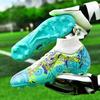 33-46 Unisex Football Boots Lace-nails Graffiti High Elastic Sock Mouth Training Artificial Captain Outdoor Sports Training Children Football Shoes