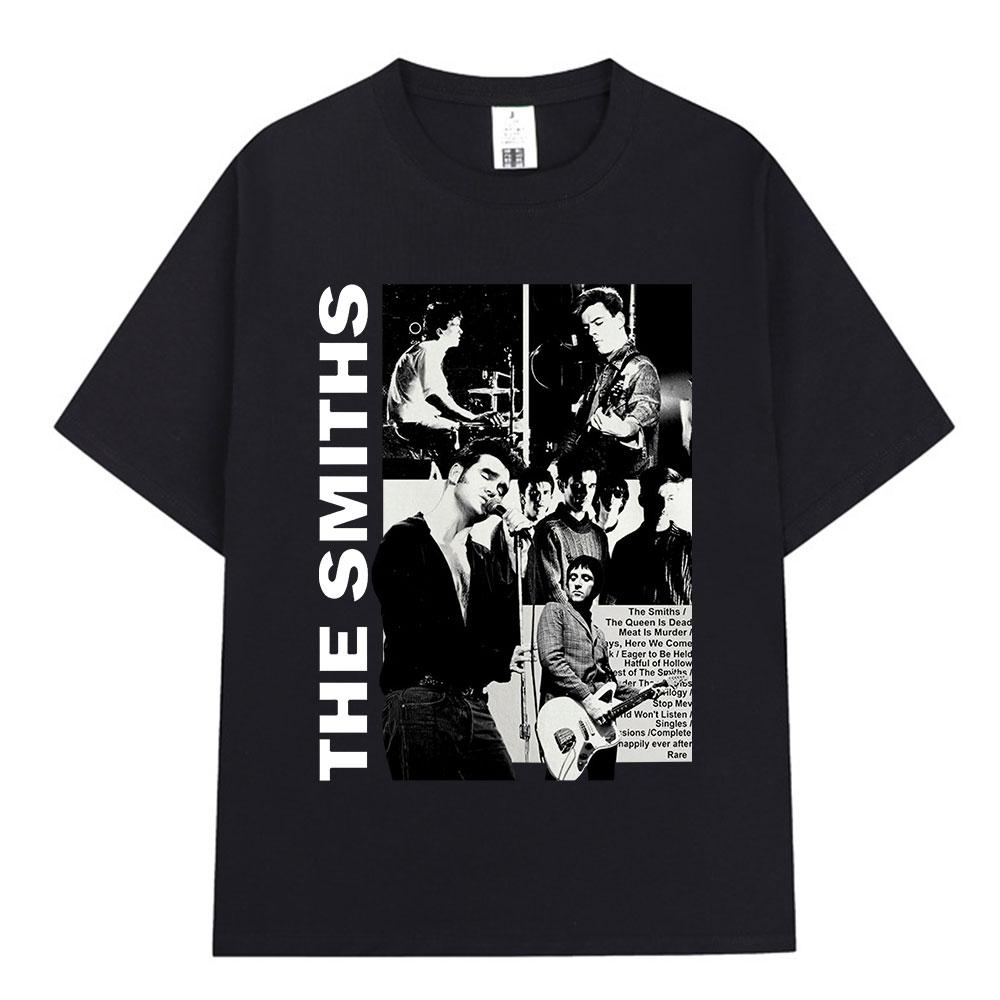 The Smiths The Queen Is Dead T Shirt 1980s Indie Morrissey Oversized Tshirt Vintage Punk Rock Band Tshirts Streetwear Unisex