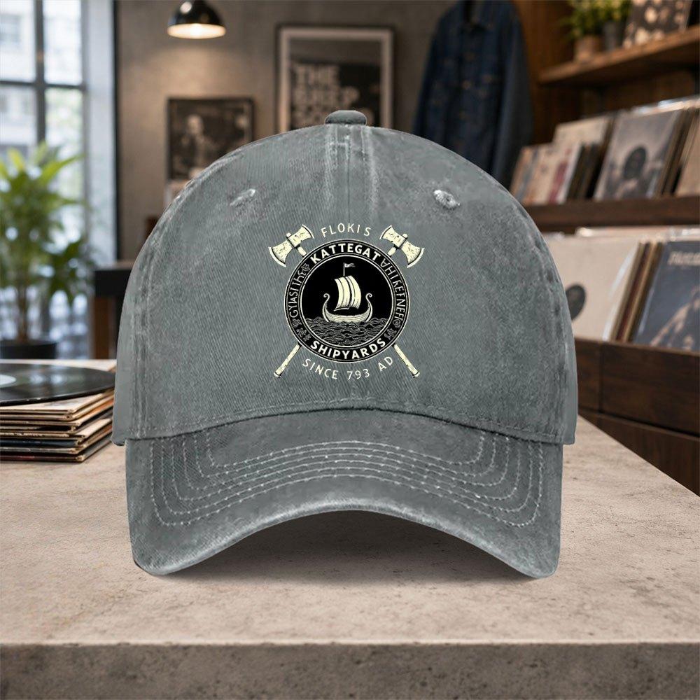 Viking Pirate Ship Baseball Cap Unisex Lightweight Adjustable Hook Loop Hat For Men Women Saint Day Themed Parties
