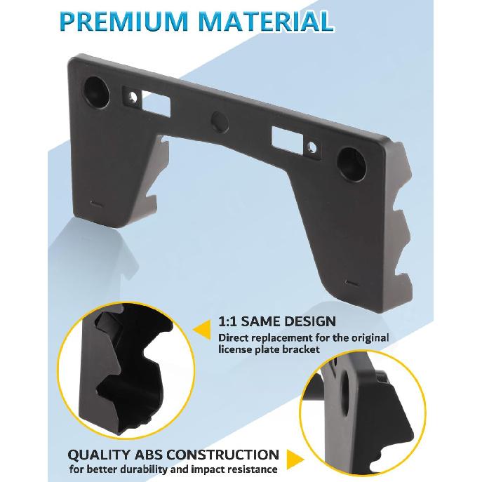 Kennzeichenhalter vorne für 2024 2025 2026 Toyota Grand Highlander Stoßfänger vorne Kennzeichenhalter Montagehalter Ersetzt # 521140E240