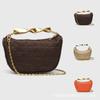 ZR Home Ähnlich Grenzüberschreitend Tragbar Gewebte Tasche Damen Neu Retro Kette Crossbody Stroh Unterarm