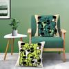 Abstract Funny Creative Dog Cartoon Pillow Case Comfort Sofa Bed Silky Elegant Invisible Zipper Decorative Cushion Cover