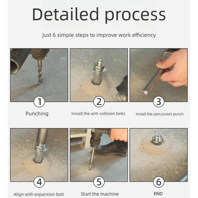 Professionelle versenkte Hammerköpfe Schlagbolzen für Spreizdübel Einschlagwerkzeug Installation für Spreizschrauben-Anwendungen