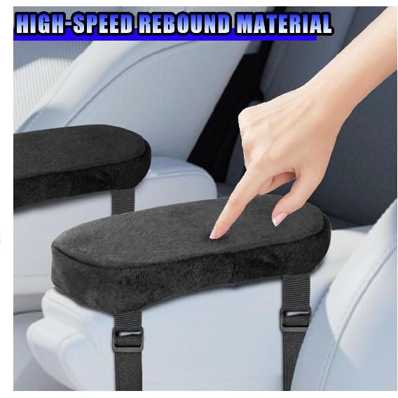 2PCS Car Elbow Pad Arm Rest Cover, Soft Armrest Cushion Pad for Arm Comfortable Support, Anti-Scratch Auto Armrest Pillow Protector, Universal Car