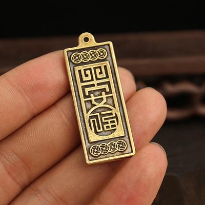 1Pcs Brass Amitabha Buddha Pendant Car Keychain Pendant Necklace Pendant