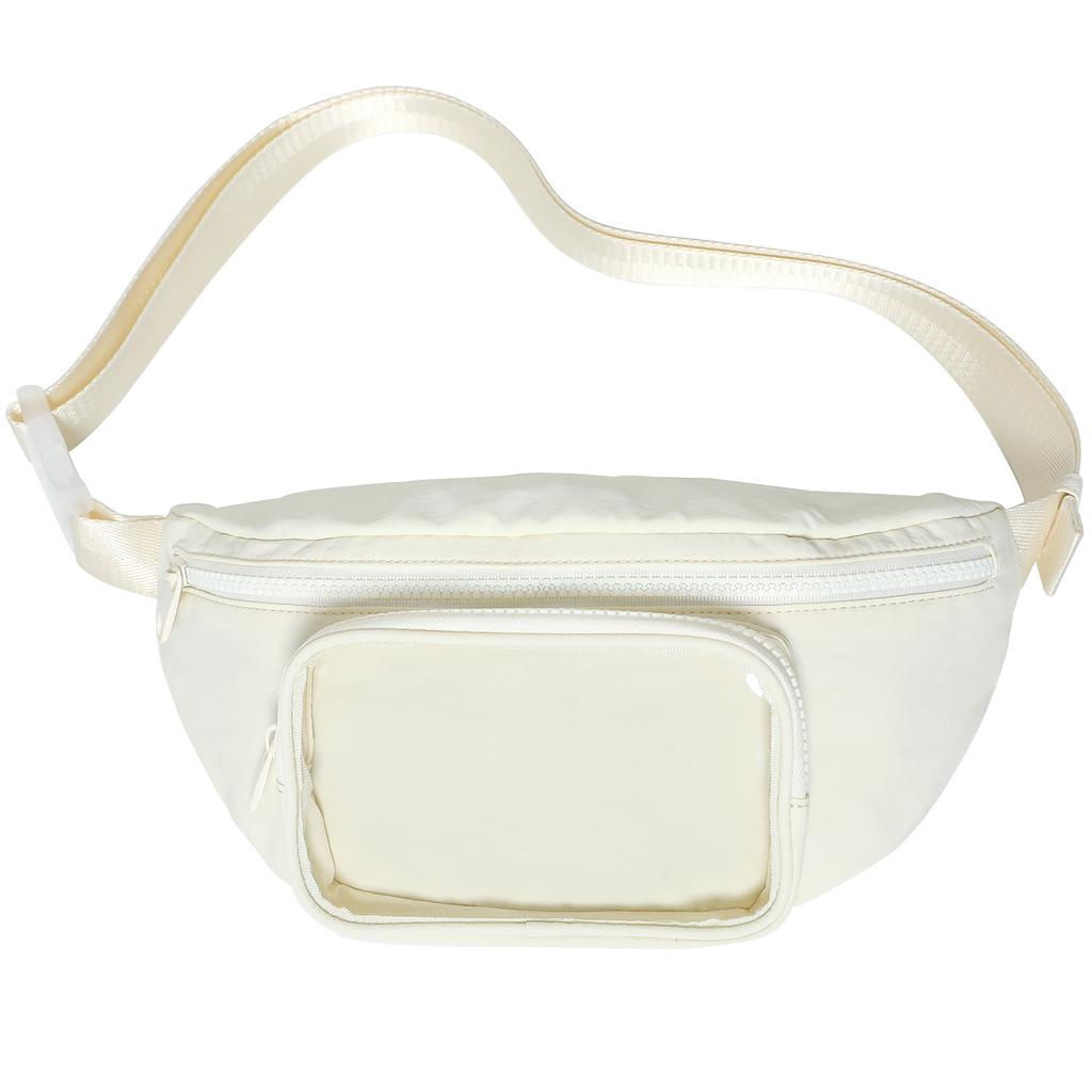 Schmerztasche, Kleiner Appetit, Schmerzschicht Brusttasche, Damen Frühling und Sommer Transparente Tasche, Leichte Wasserdichte Nylon Umhängetasche, Herren Bauchtasche