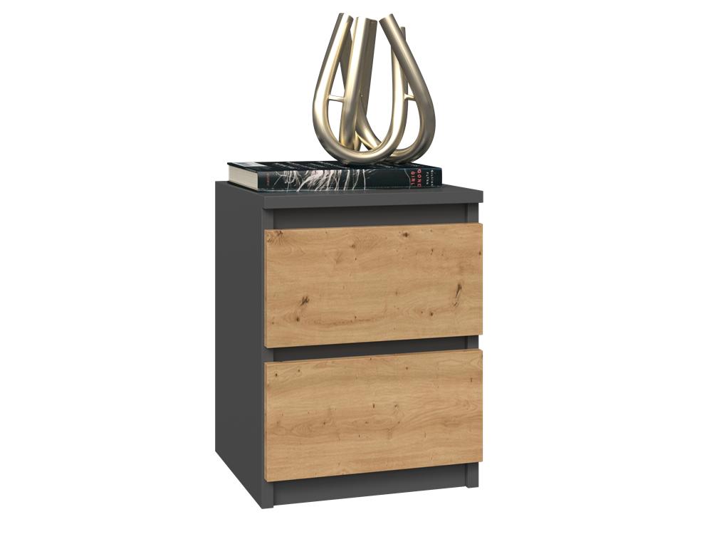 Cabinet, Chest Of Drawers, Night Table M2 Anthracite Artisan