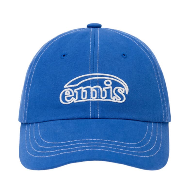 

EMIS WHITE STITCH BALL CAP-BLUE BLUE