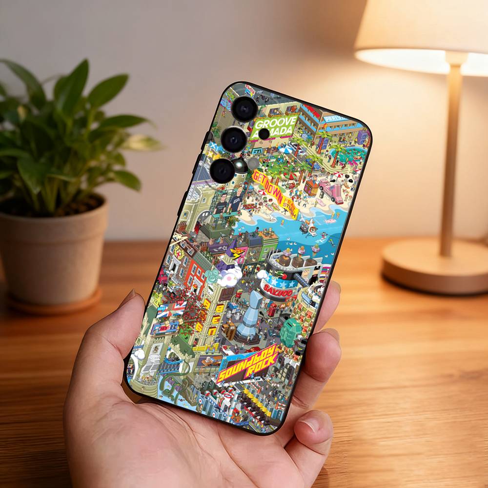 

Game Wheres W-WallyS Waldo Book Phone Case For Samsung S25,S24,S21,S22,S23,S30,Ultra,S20,Plus,Fe,Lite,5G Black Cover Samsung S21 s305G