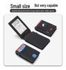Premium Men's Leather Wallet with Magnetic Credit Card Holder and Airtag Slot